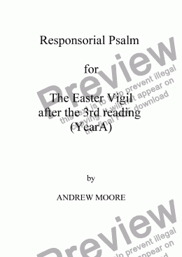 page one of Easter Vigil 3 (Year A)
