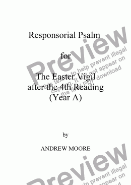 page one of Easter Vigil 4 (Year A)