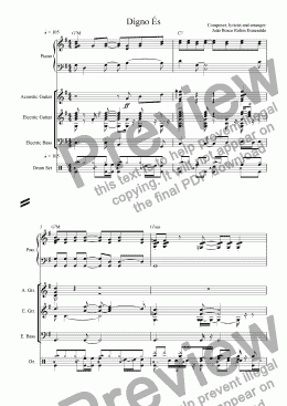 page one of Digno �s (Thou Art Worthy) - Choir