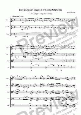 page one of 3 String Pieces - 3. The Keeper
