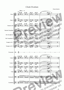 page one of Clock Overture