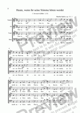 page one of Geistliche Chormusik zur Passionszeit für gemischten Chor a cappella (SATB)