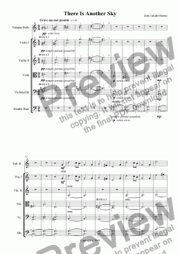 page one of There Is Another Sky (string orchestra + tubular bells)