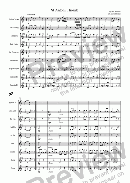 page one of St Antoni Chorale