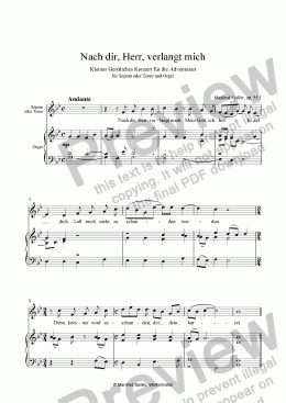 page one of Drei Kleine Geistliche Konzerte für die Adventszeit op. 55 (1-3)