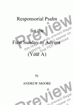 page one of Fifth Sunday of Easter (Year A)