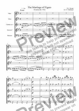 page one of Overture: The Marriage of Figaro