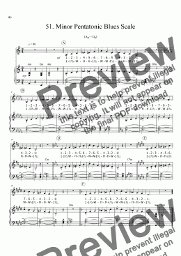 page one of Sing!�51. Minor Pentatonic Blues Scale [teacher]