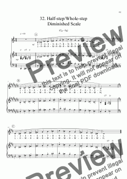 page one of Sing!�32. Half-step/Whole-step Diminished Scale [teacher]