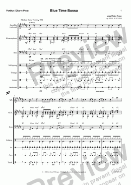 page one of Blue Time Bossa (GP/Score & Parts)