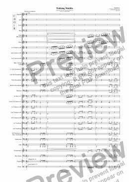 page one of Waltzing Matilda Version 3 (4 Verse Version) - Concert Band with SATB Choir