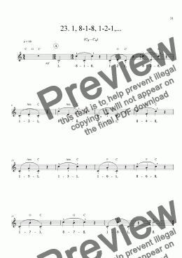 page one of Sing!�23. 1, 8-1-8, 1-2-1,... [student]