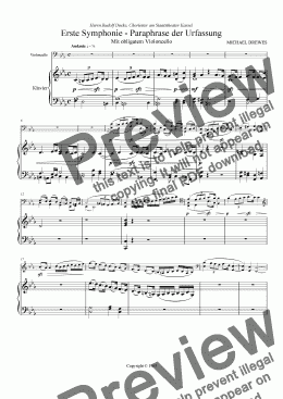 page one of Symphony No. 1, Original Version