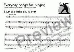 page one of Everyday Songs For Singing