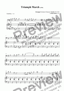 page one of Triumph March [Verdi] Euphonium