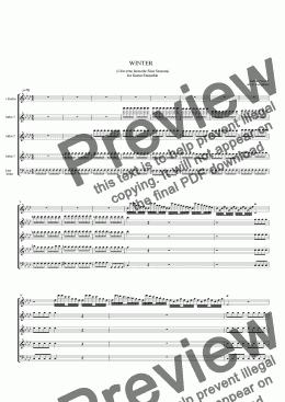 page one of Vivaldi’s Winter