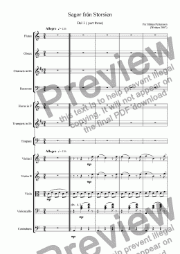 page one of Storsien Tales (part three) Orchestral