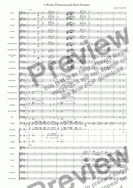 page one of A Wesley Overture