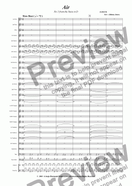 page one of Air    "2nd movt  Suite No 3 in D"