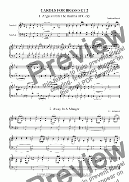 page one of Carols For Brass Set 2
