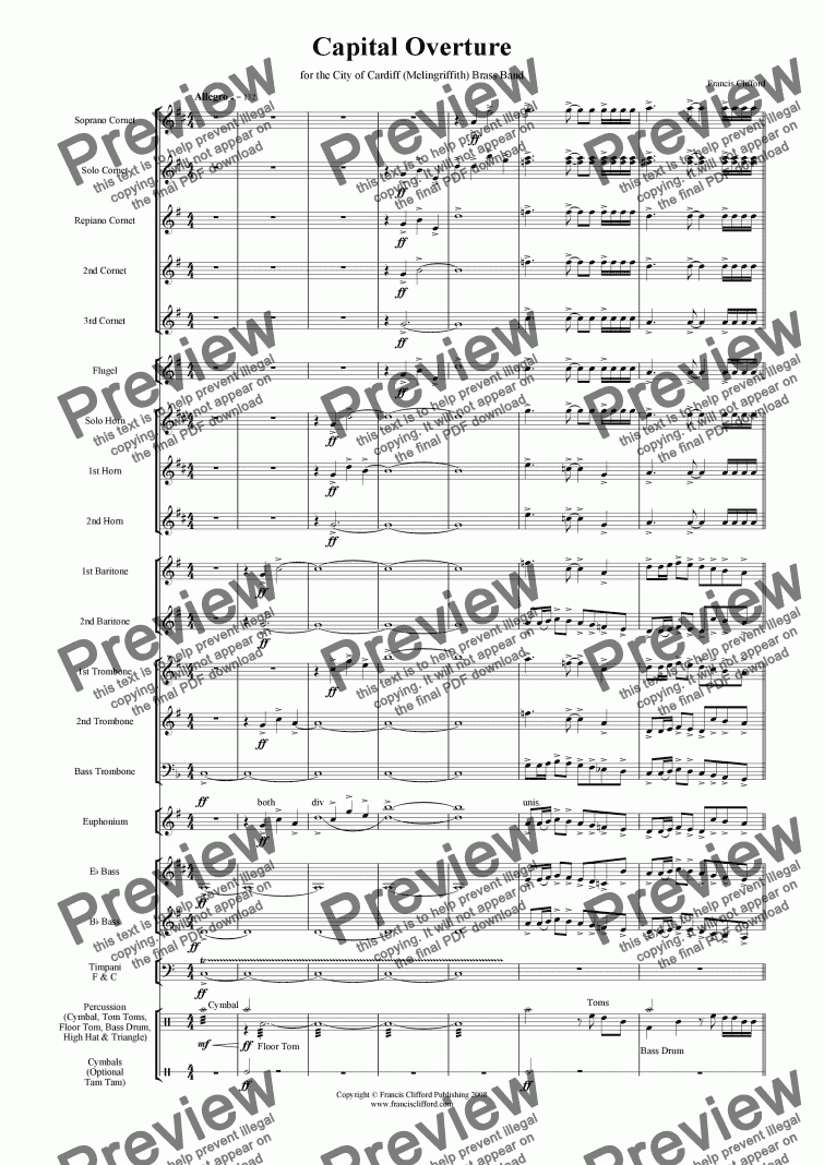 page one of Capital Overture