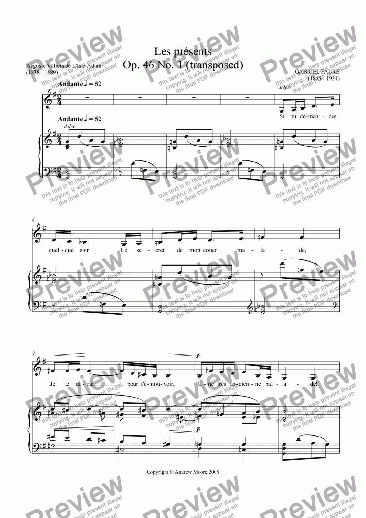 page one of ’In Haven - Capri’ for voice & piano Op.37, No.2