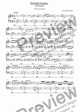 page one of Starlight Sonata: 3rd Movement