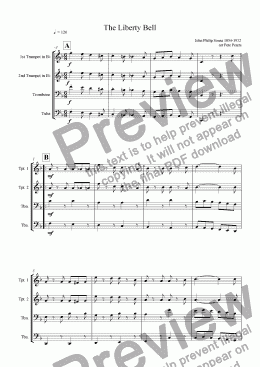 page one of Liberty Bell Brass 4tet]