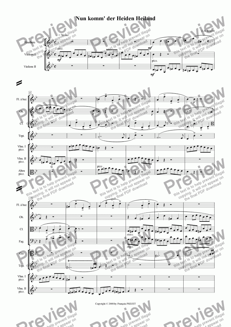page one of J.-S. BACH: 