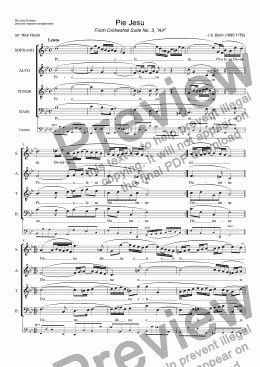 page one of Pie Jesu [SATB Choir]