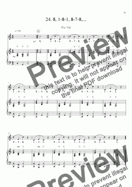 page one of Sing!�24. 8, 1-8-1, 8-7-8,... [teacher]