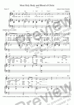 page one of Responsorial Psalm - Most Holy Body and Blood of Christ, Yr. A
