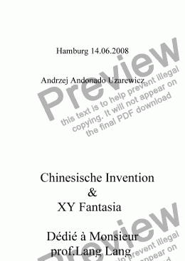 page one of Chinese Invention