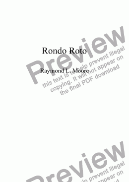 page one of Rondo Roto - Fiesta (Piano solo from 2nd Piano Sonata