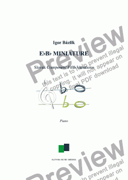 page one of EbBb Miniature