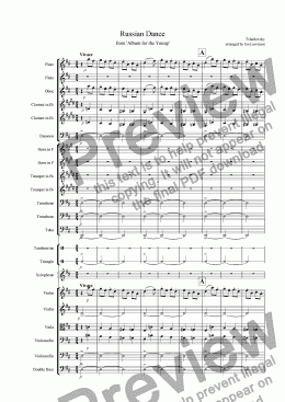 page one of Russian Dance from Album for the Young