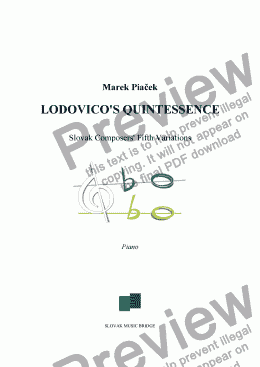 page one of Lodovico’s Quintessence
