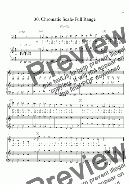 page one of Sing!�30. Chromatic Scale�Full Range [teacher]