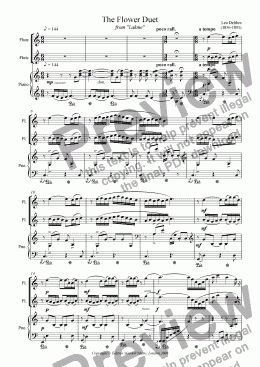 page one of The Flower Duet