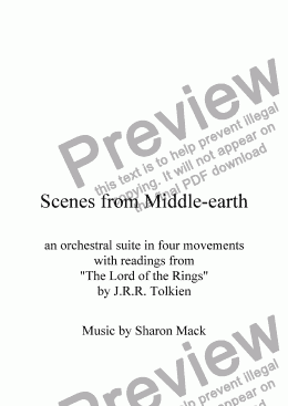 page one of Scenes from Middle-earth