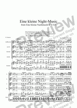 page one of Eine kleine Night-Music