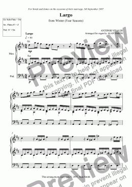 page one of Winter - slow mvt (Vivaldi)