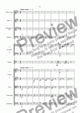 page one of Symphonie Nr.1, Satz 2 (Adagio molto)
