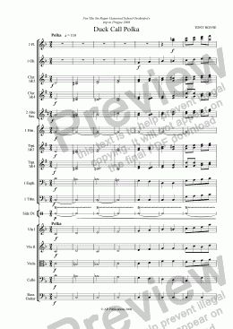 page one of Polka for School Orchestra