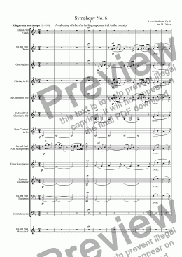 page one of Symphony no. 6 - 1st Movement