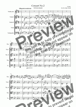 page one of Violin student concerto no.2