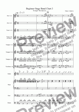 page one of Beginner Stage Band: Swingin’ The Quavers