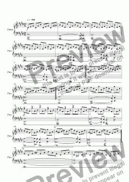 page one of Piano Song