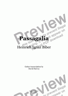 page one of Passagalia