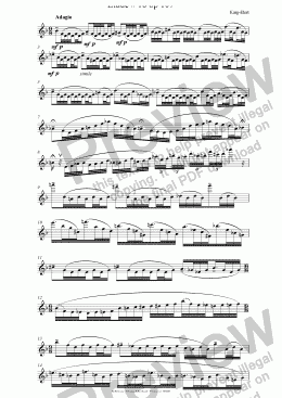 page one of Etude # 18 op 107